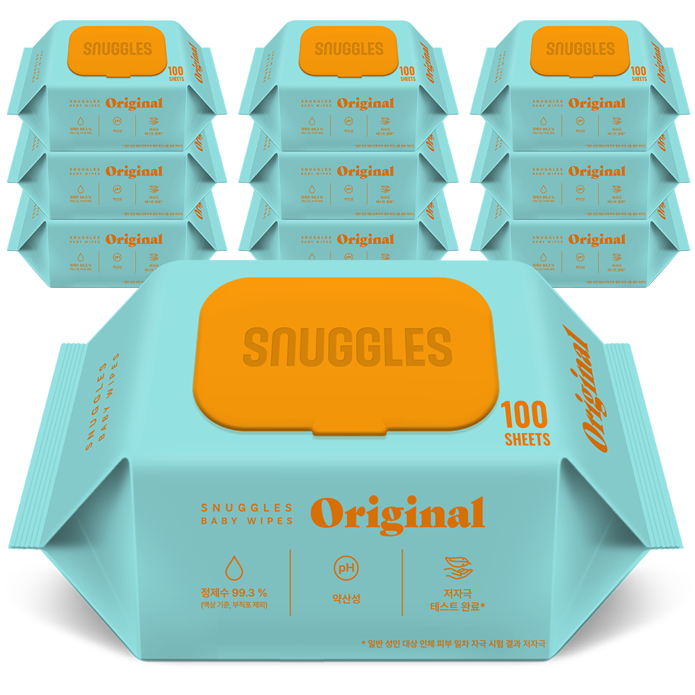 스너글스 오리지널 유아용 아기물티슈 엠보싱 캡형 피부 저자극 인증 9,040원