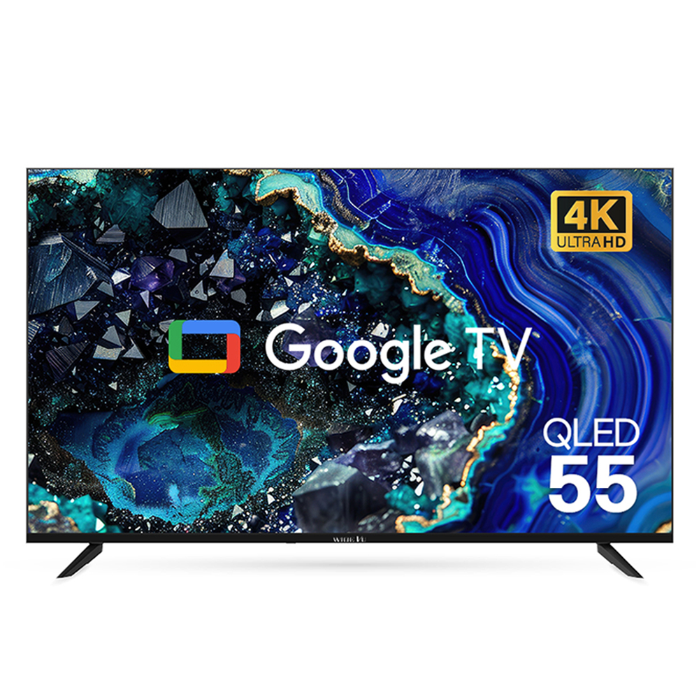 와이드뷰 4K UHD QLED 구글 스마트 TV, 139cm(55인치), EKW551QA, 스탠드형, 방문설치 456,000원