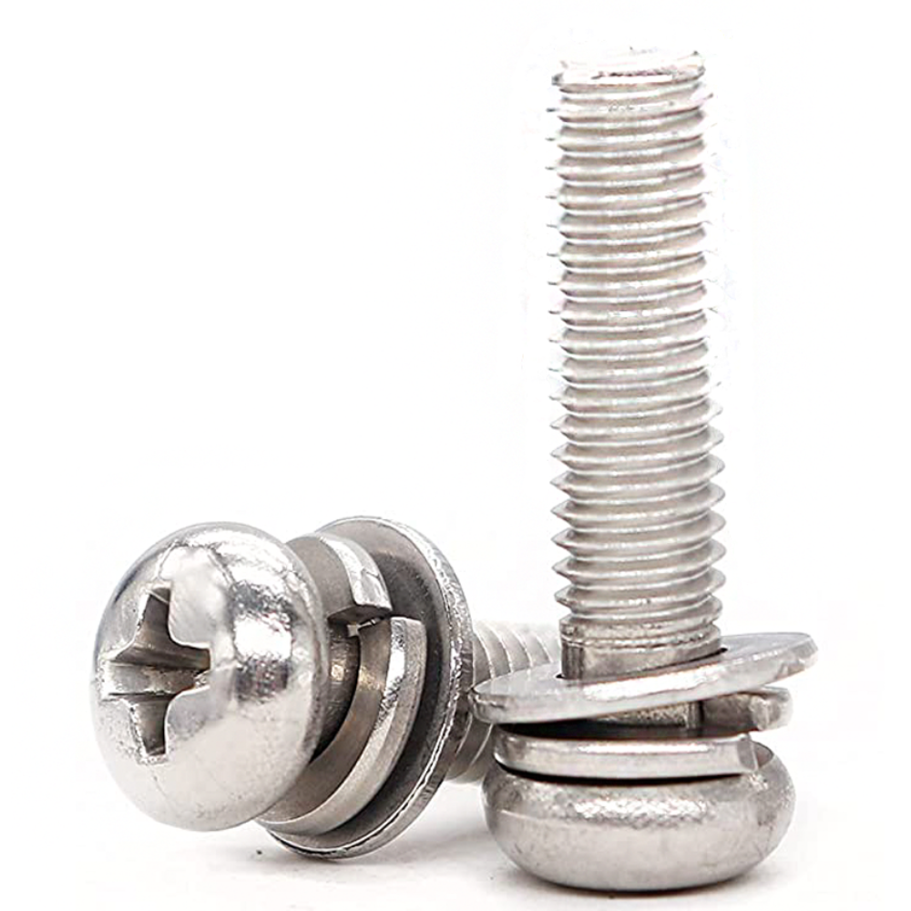 굿나잇몰 스텐 샘스 볼트 SEMS 둥근머리 쌤스 마루 와셔붙이 M2.6 M3 M4 M5 M6 개당 낱개 소량 개당 판매 110원