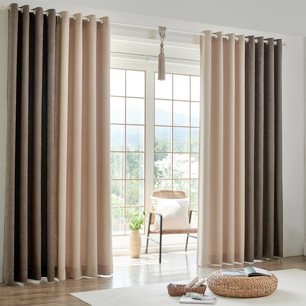 겐트 아일렛 원톤 투톤 암막커튼+커튼봉세트 63,980원