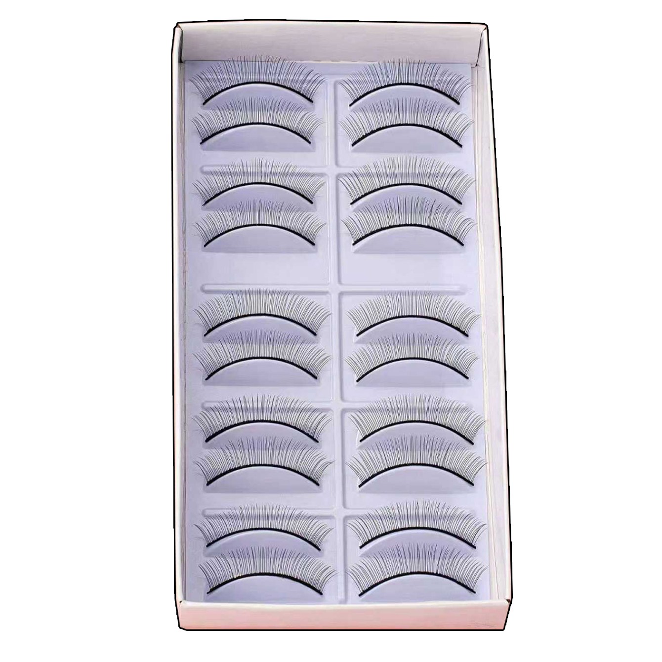 10쌍/세트 연습용 인조 속눈썹, 부드럽고 자연스러운 초보자용 교육 연장 속눈썹 메이크업 도구 15,000원