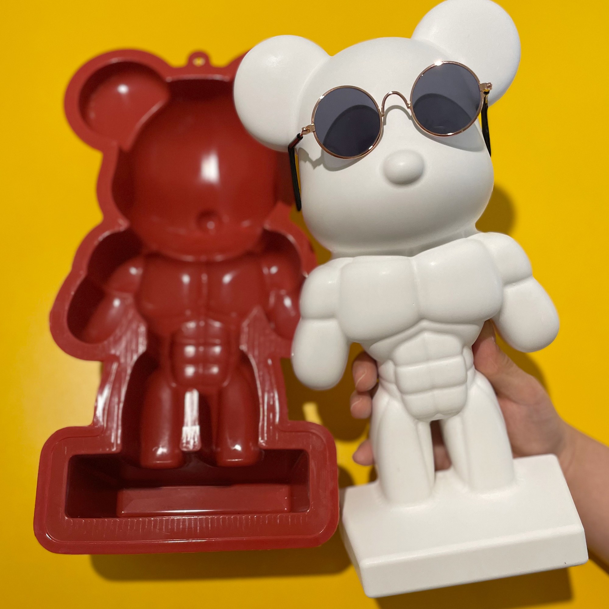 근육 곰돌이 몰드 28cm 헬창 토이베어 베어브릭 식품용 석고방향제 40,000원