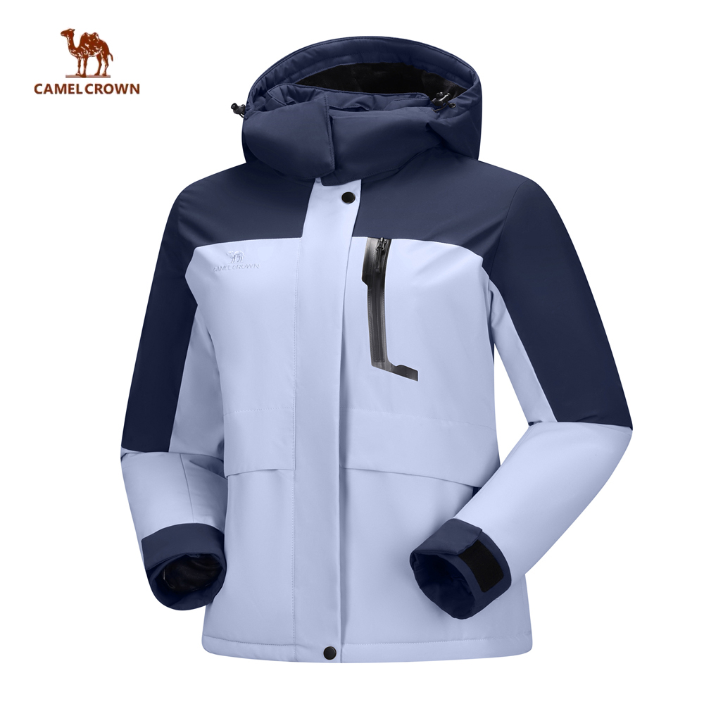 CAMEL CROWN 아웃도어 여성 바람막이 점퍼 빅사이즈 방풍방수 후드 탈부착 자켓 방한 등산복 일상복 상의 60,760원