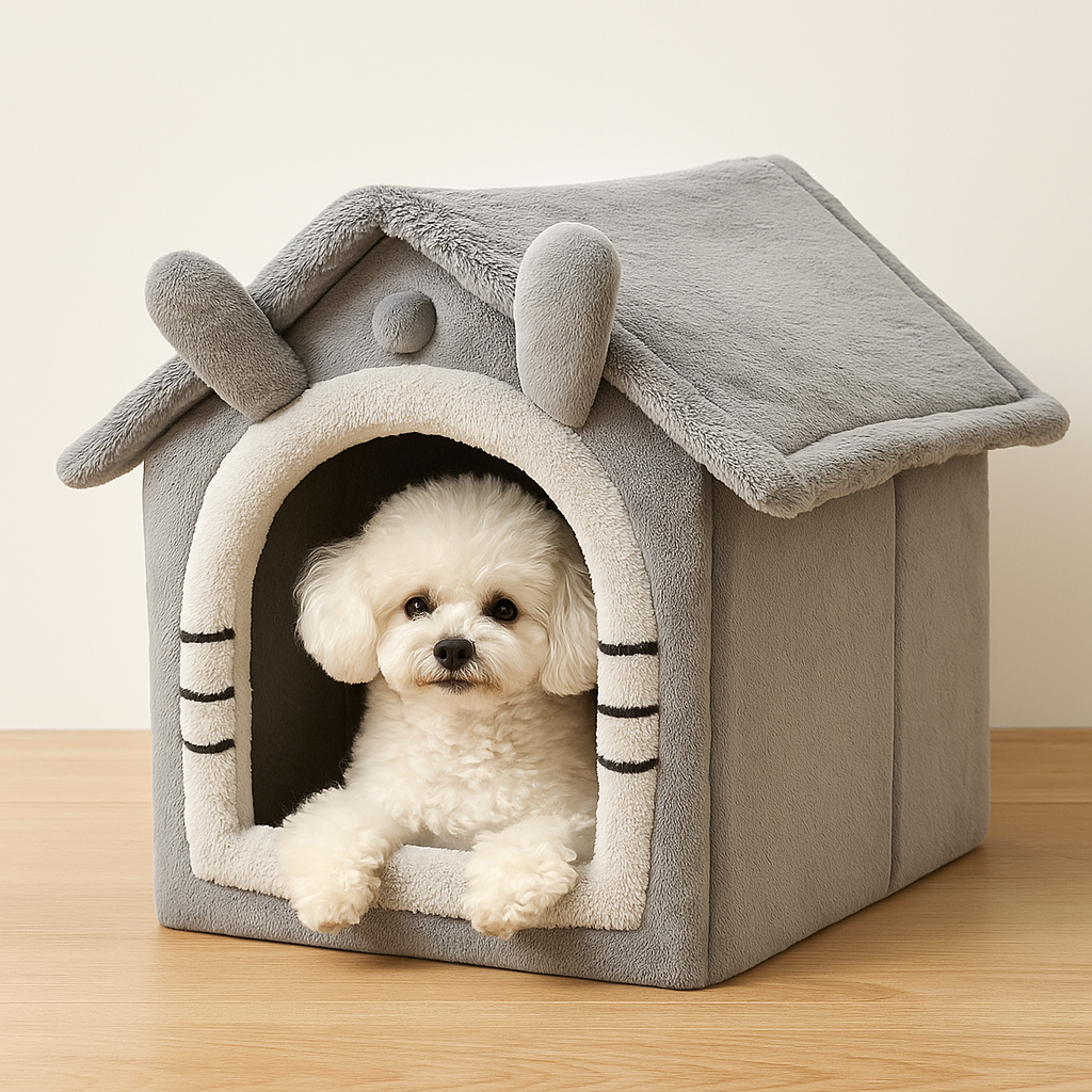 솜솜스퀘어 토끼모양 사계절 반려동물 고양이 강아지 쿠션 하우스, 1개, 그레이 레빗 29,300원