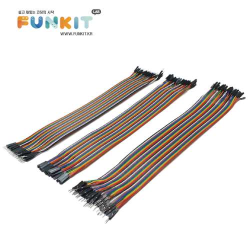 아두이노 40핀 수/수 점퍼 듀폰케이블 30cm JW-06 1,100원