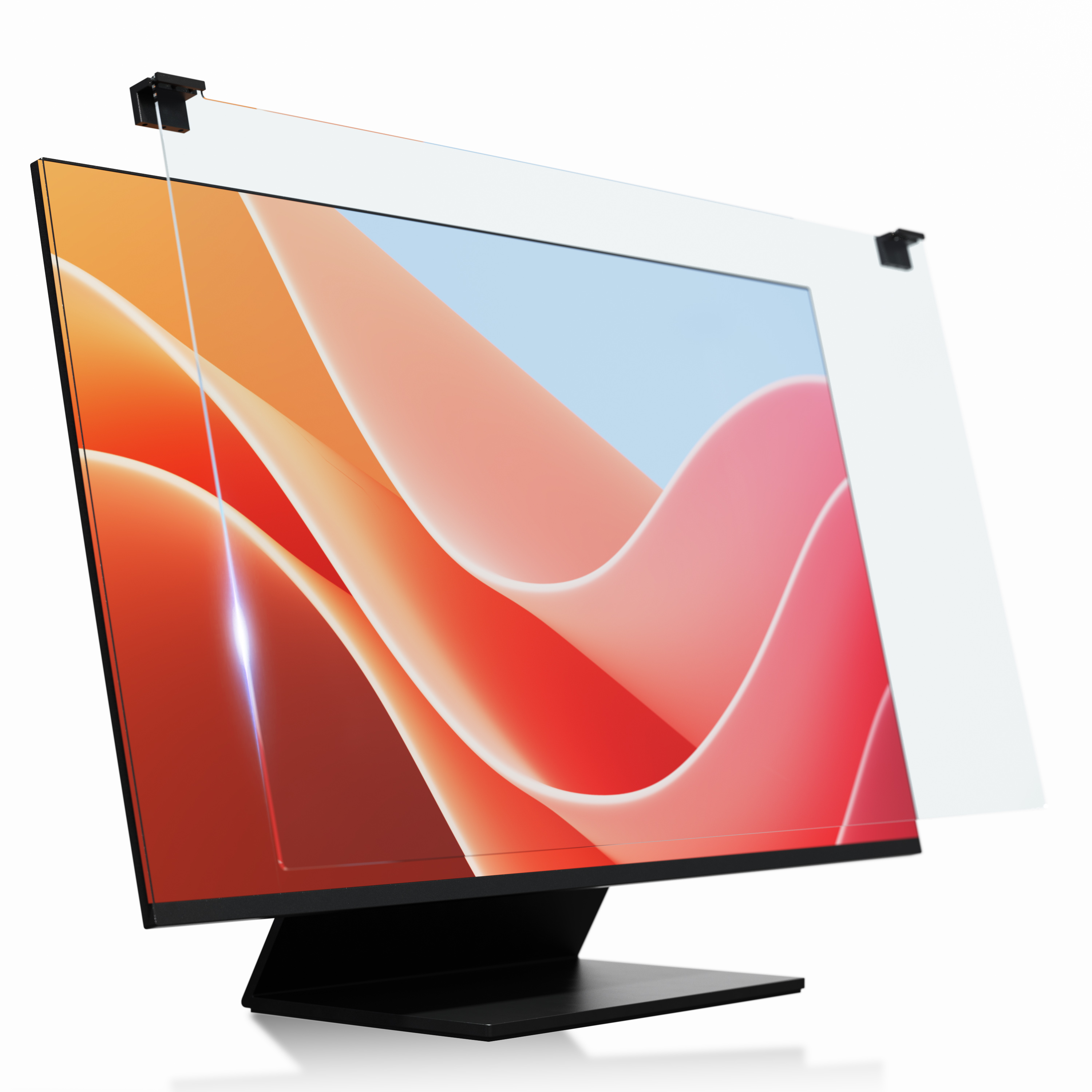 엑씨 거치형 모니터 강화유리 액정보호필름 27인치, 투명, 1세트 39,900원