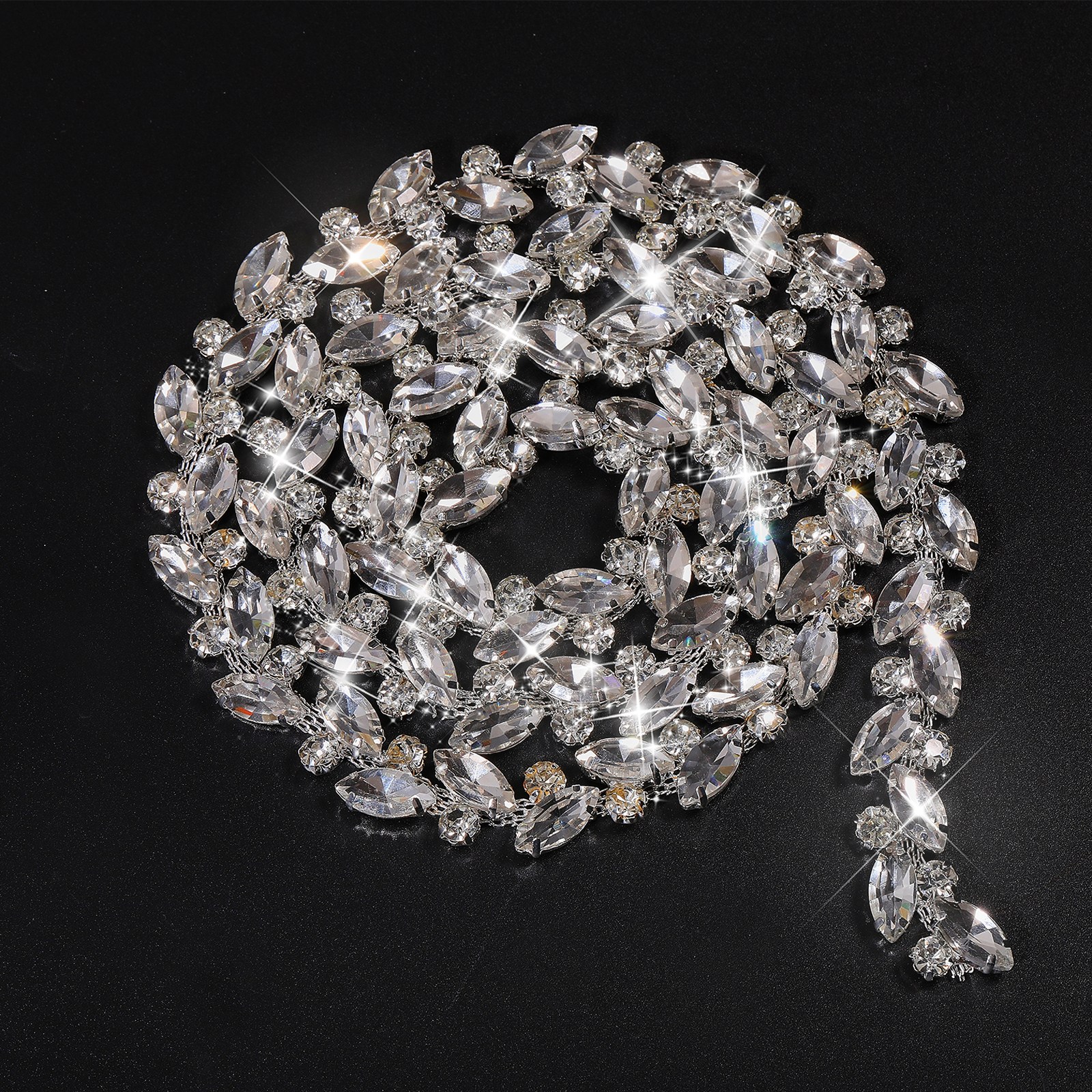 화이트 펄 레이스 트림 섬세한 자수 의상 액세서리 DIY 12,600원