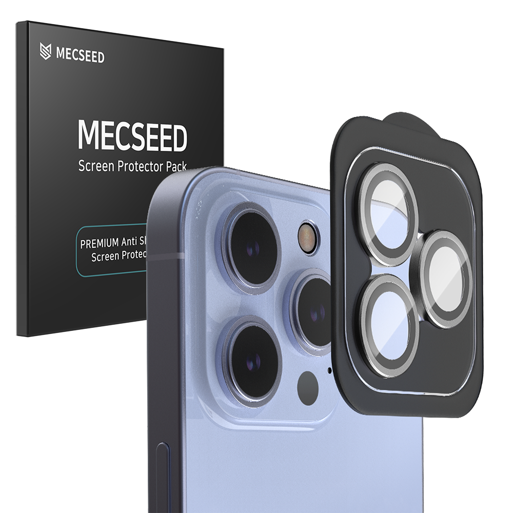 MECSEED 5CX 알루미늄 프레임 카메라 강화유리 휴대폰 액정보호필름 그레이 8,150원