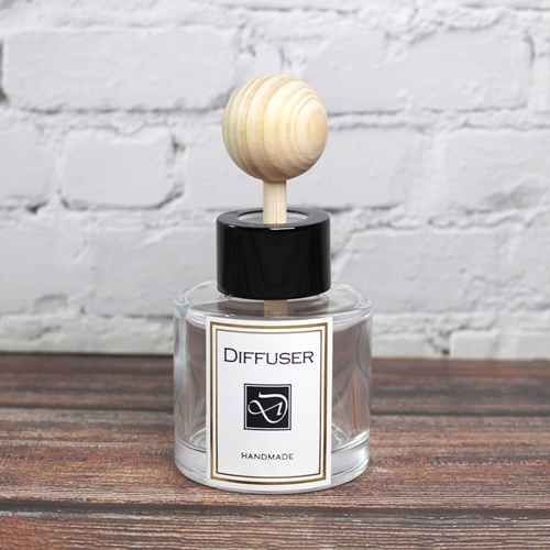 디퓨저용기 - 원형 컬러 투명 50ml ( 스틱포함 ) 1,800원