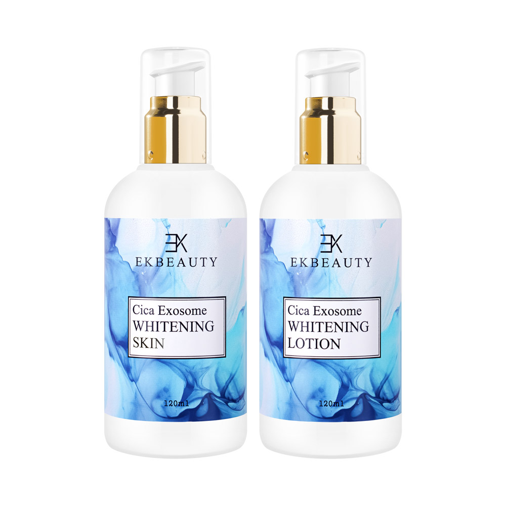 이케이뷰티 시카엑소좀 화이트닝 2종세트 스킨 로션 신제품 미백 기미 잡티 피부톤 개선 진정 보습 프리미엄 기능성 천연제품, 1세트 68,500원