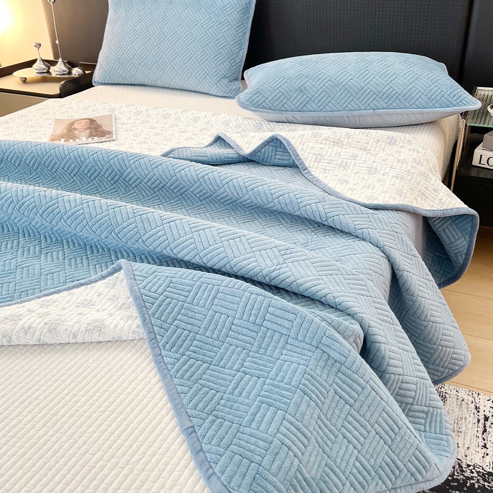 수스존  양면 순면100 사계절용 극세사 침대패드 베개커버 세트 먼지없는 프리미엄 이불패드 64,290원