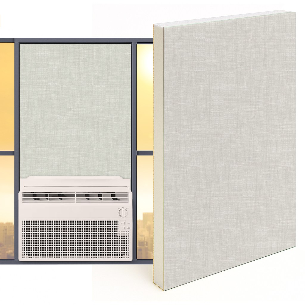 창문형에어컨 가림막 창문가리개 백색스티로폼 단열재 간편설치 맞춤제작 180원