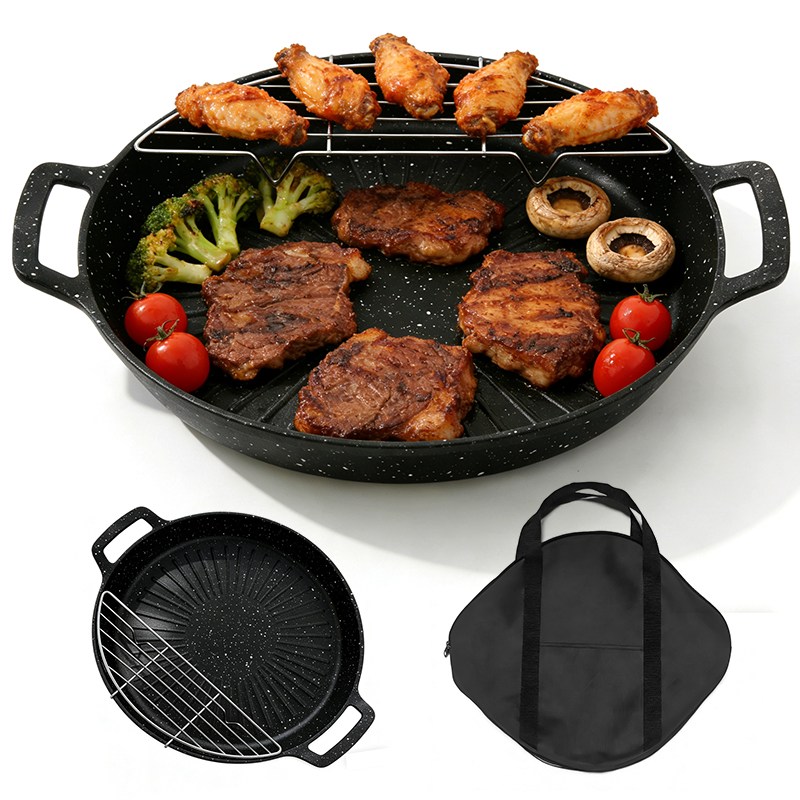 Oyoson 인덕션 캠핑 그리들팬 전용가방 불판받침망 세트 14,910원