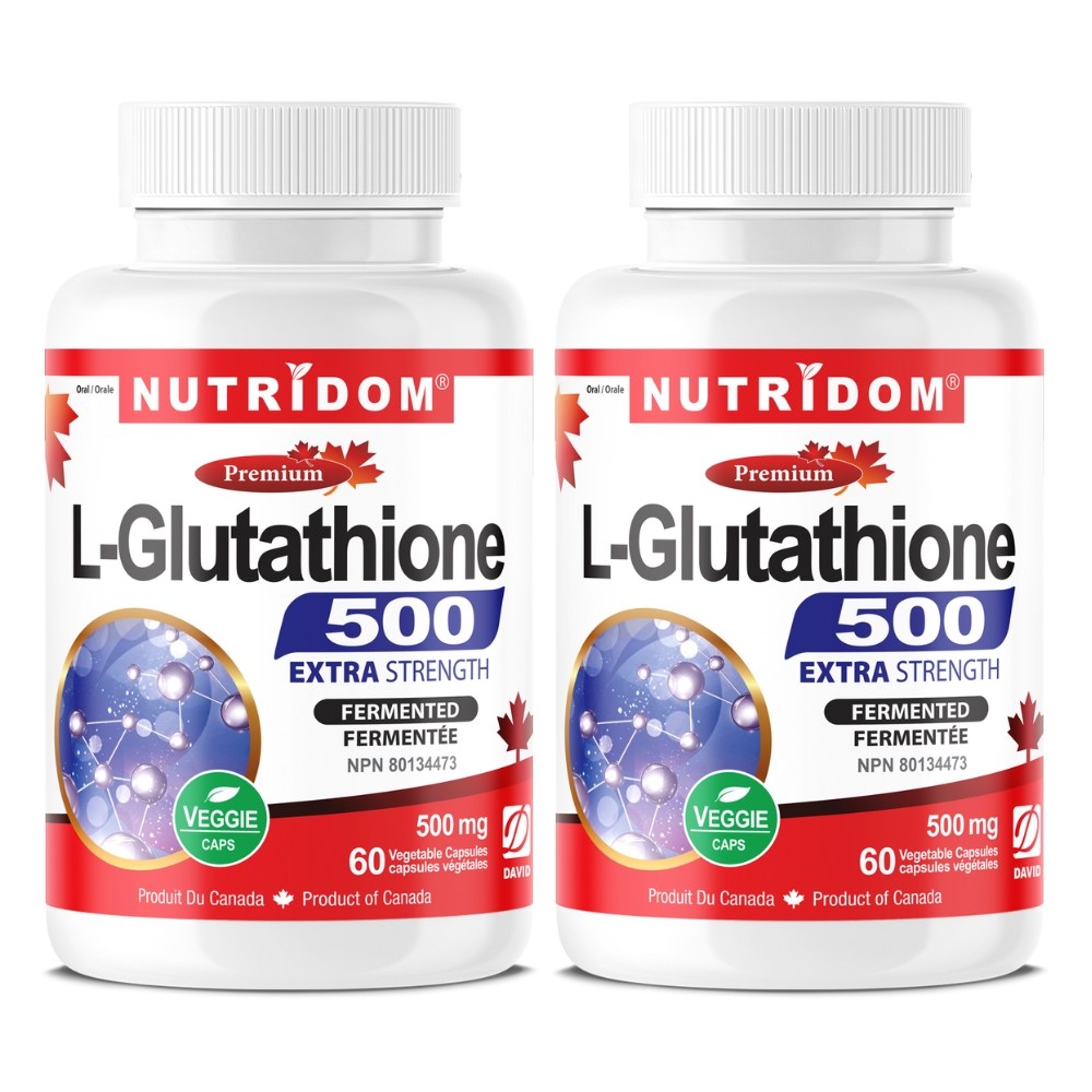 뉴트리돔 캐나다 L-글루타치온 500mg 99%고순도 글루타티온 60베지캡슐 피부미백 피부영양제 효모추출물, 2개, 60정 102,000원