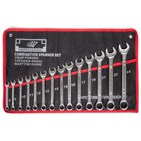 ZIO-BIZ 스패너 렌치 세트 14pcs / 오픈렌치 육각렌치 콤비렌치 스패너 깔깔이 양면 양구 렌치 기어렌치 수공구 18,800원