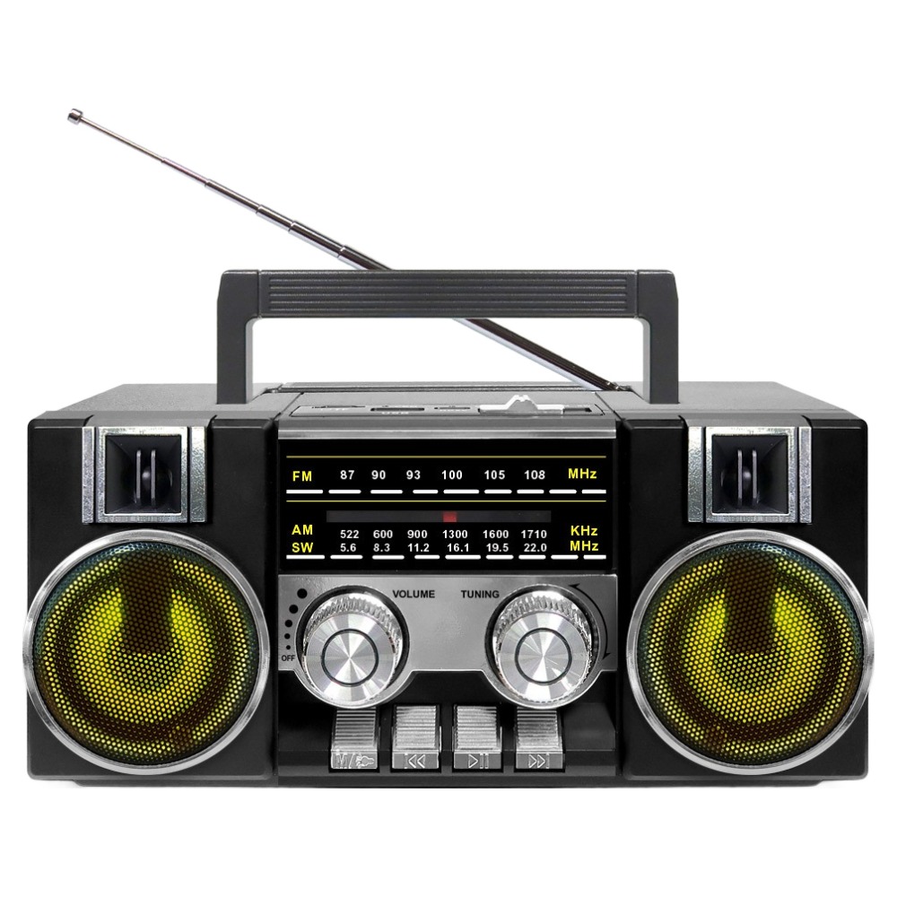 코비 레트로 아날로그 다이얼 FM 라디오 블루투스 스피커, CRF-55B, 블랙 28,900원