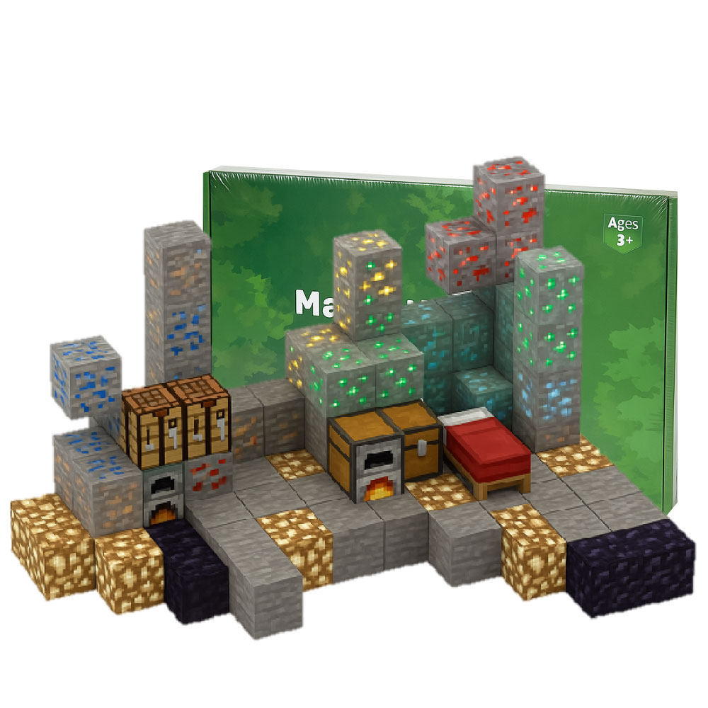 마크 자석 블럭 광산 마그네틱 큐브 피규어 초등 장난감 교구, 1개 57,900원