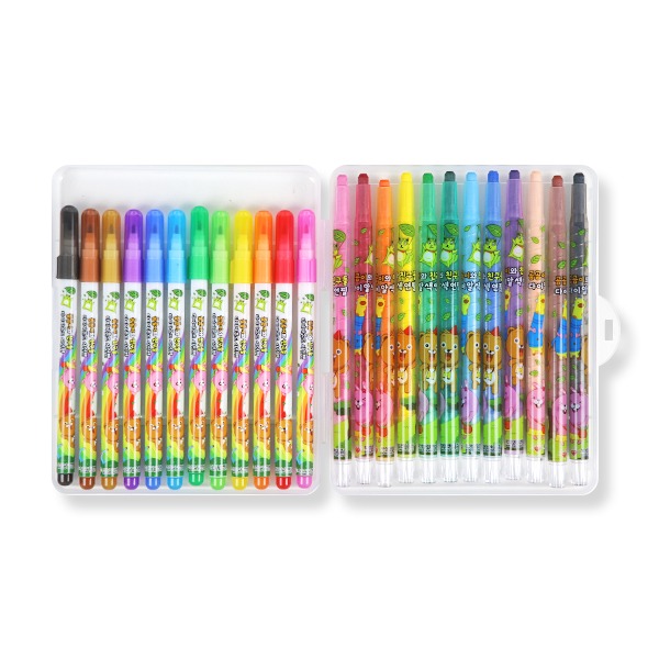 (보성) 곰곰이와친구들 컬러링키트 12색세트(1개) 색연필 사인펜 5,300원