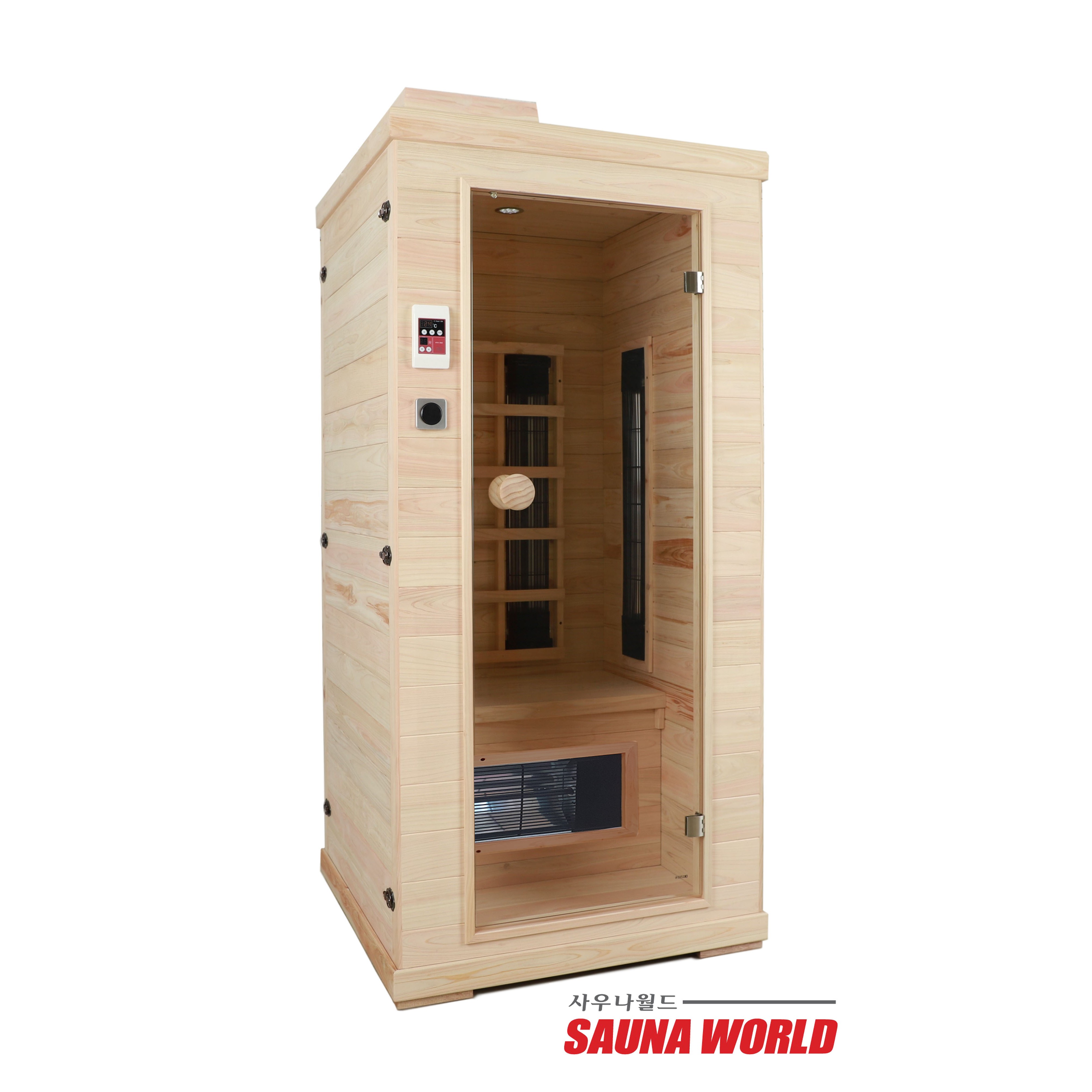 사우나월드 가정용 원적외선사우나 1인용 SF-1600 국내생산 건식개인사우나 편백나무 이동식 홈사우나 찜질방 3,000,000원