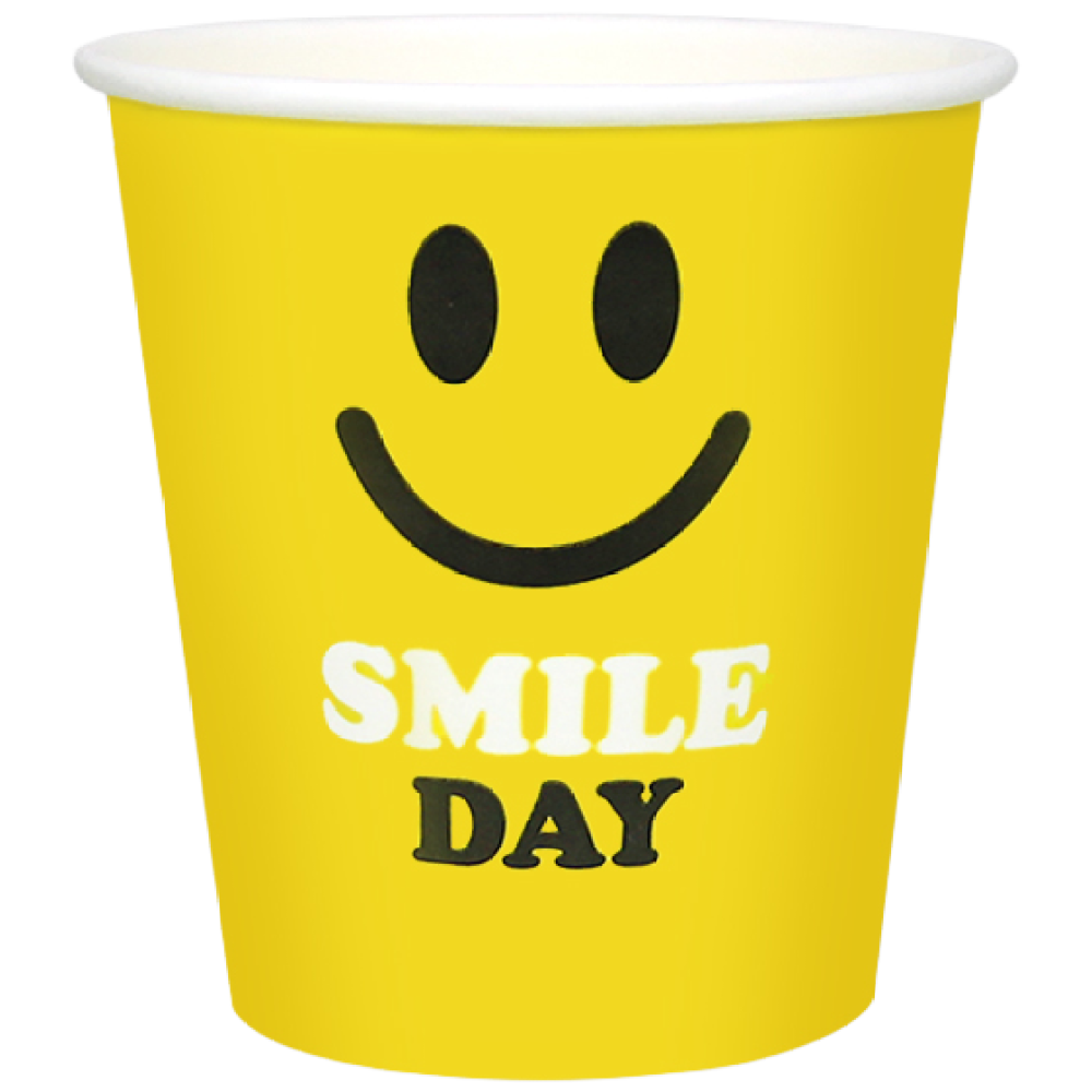 천연펄프 종이컵 옐로우 스마일 (190ml) 6.5온스 / 1000개, 1박스, 1000개입 21,900원