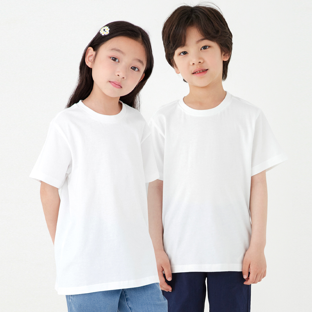 롤리트리 아동용 순면 베이직 반팔 티셔츠 2P 9,290원
