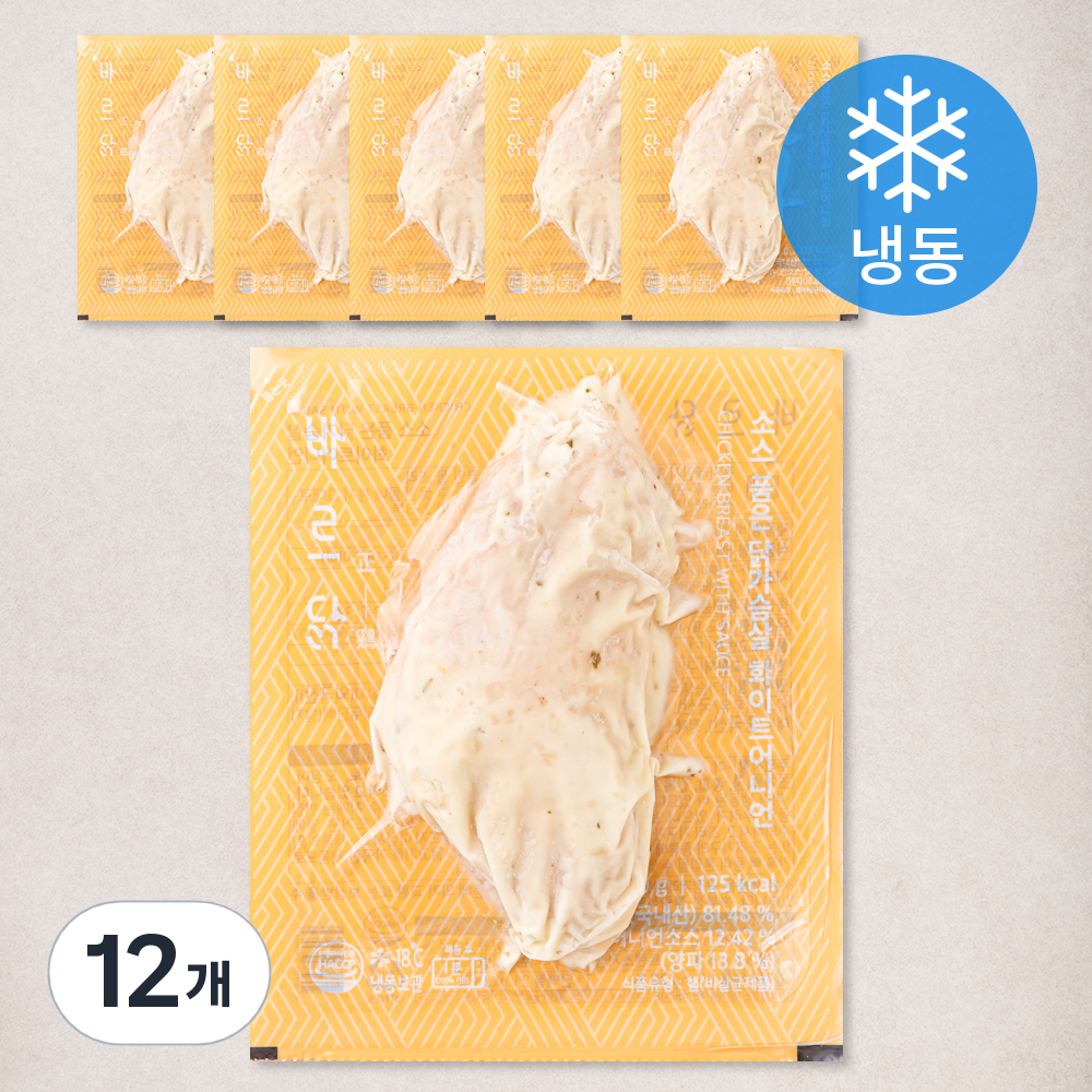 바르닭 소스 품은 닭가슴살 화이트어니언 (냉동), 100g, 1개입, 12개 30,000원