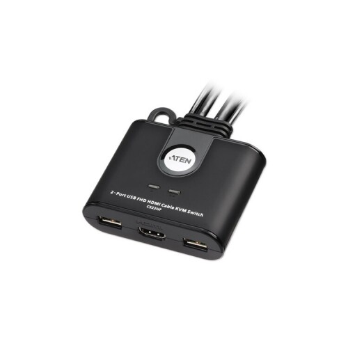ATEN 2포트 HDMI 케이블 일체형 KVM 스위치 CS22HF 58,000원