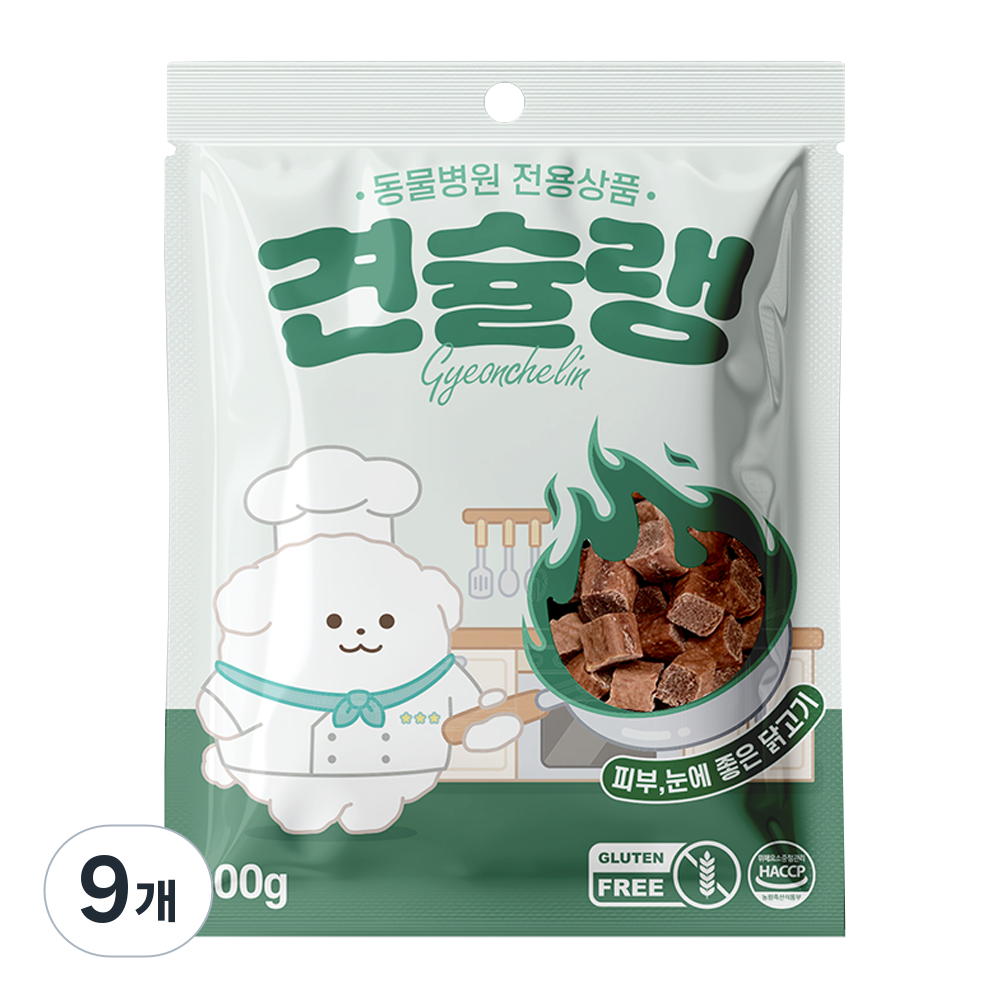 견슐랭 강아지 동물병원 기능성 간식, 닭고기, 100g, 9개 44,100원