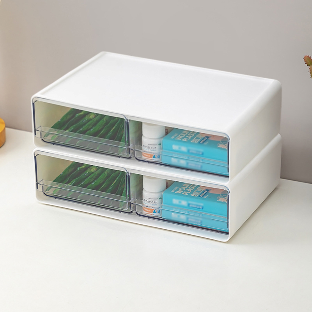 주앤지 다용도 슬라이딩 팬트리 투명창 수납함, 와이드형 2칸, 2개, 현재가 22,950원