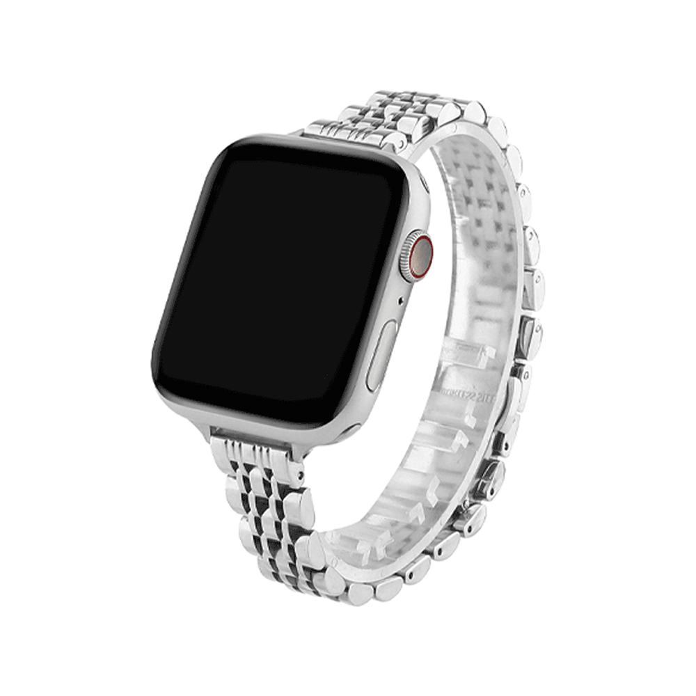 사라밴드 유니크슬림 애플워치 호환 메탈 스트랩, 1개, 실버 13,900원