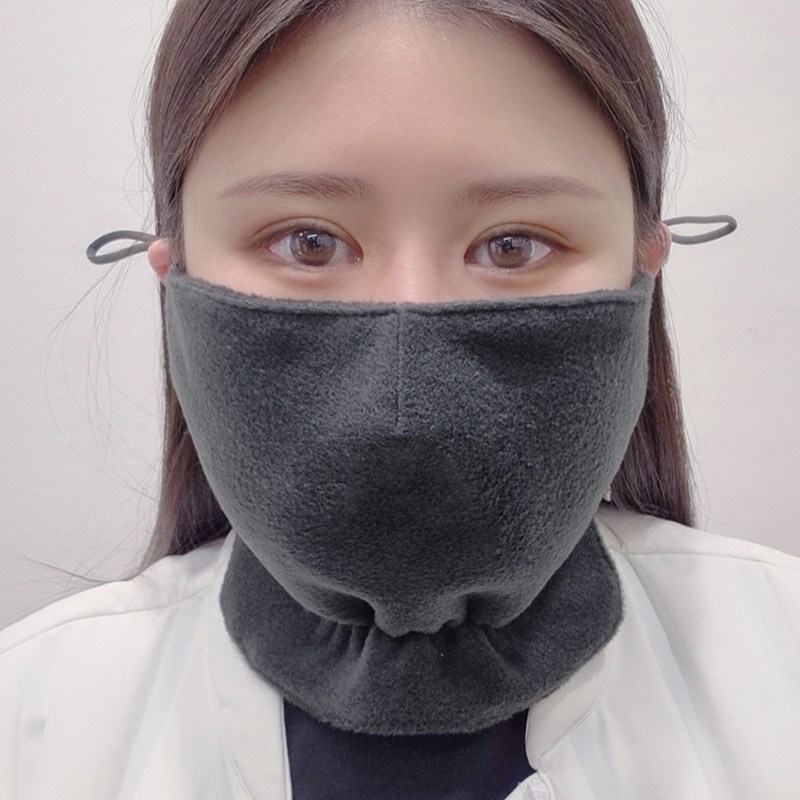 겨울 골프 방한 마스크 후리스 기모 안면 보온 셔링 벨라마스크, 1개, 차콜 14,800원