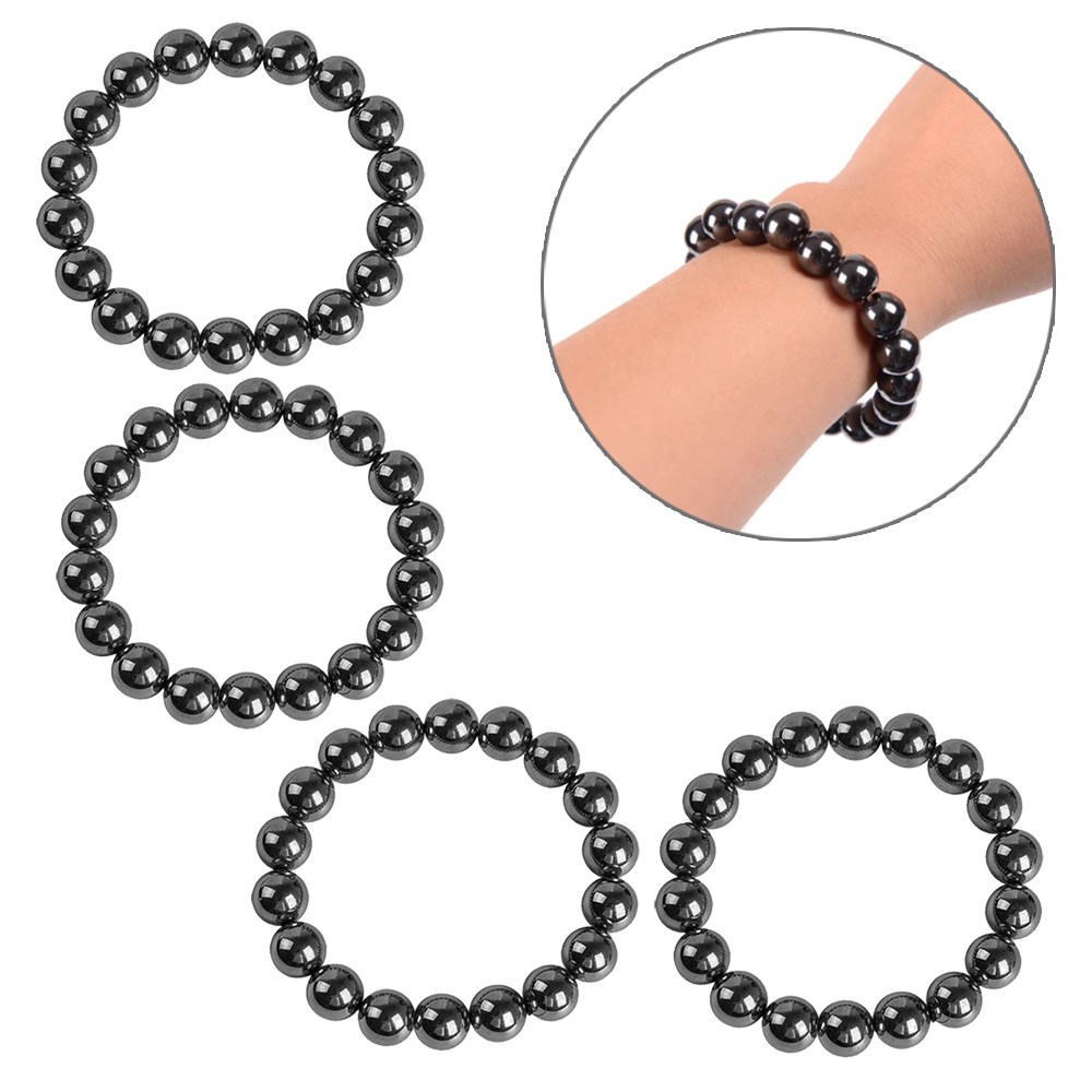 [4개 묶음] 자석팔찌 NO.12 2P+2P 알크기 10mm 패션 구슬 메탈 자석 팔찌 발찌 마그네틱 선물 남녀공용 7,900원