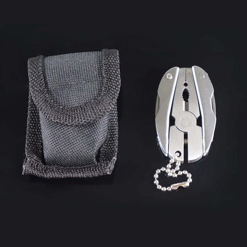 1PC 휴대용 스테인레스 스틸 멀티 도구 펜치 나이프 야외 사용을위한 다기능 키 체인 스크루 드라이버 범용 9,000원