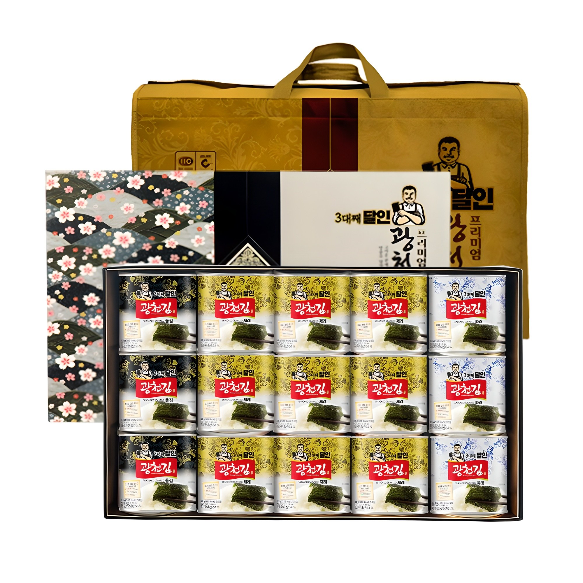 광천김 3대째 달인 캔김 혼합 선물세트 1호, 1개 74,890원