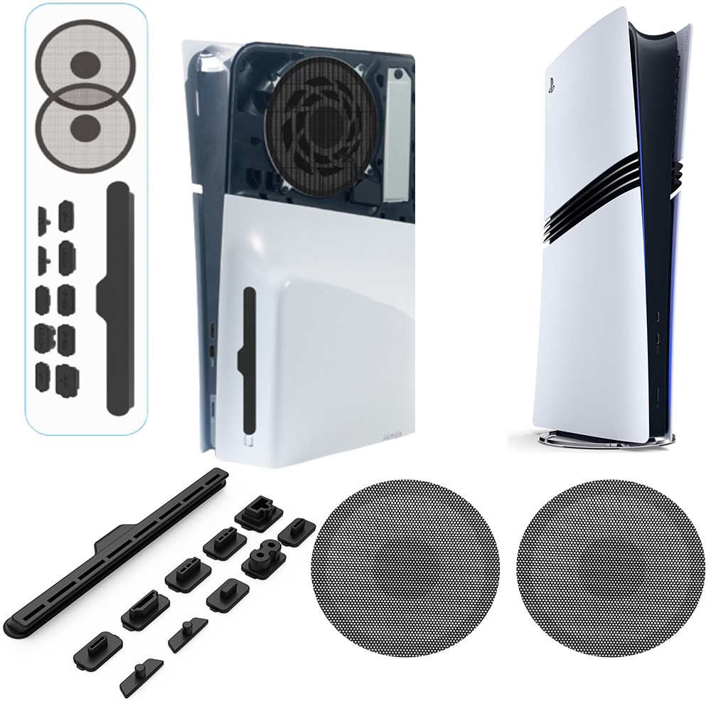 PS5 프로 슬림 먼지방지 쿨링팬 방진 필터셋+PS5 포트 보호캡셋트 합본 패키지 플스5 PRO / SLIM 전용 7,000원