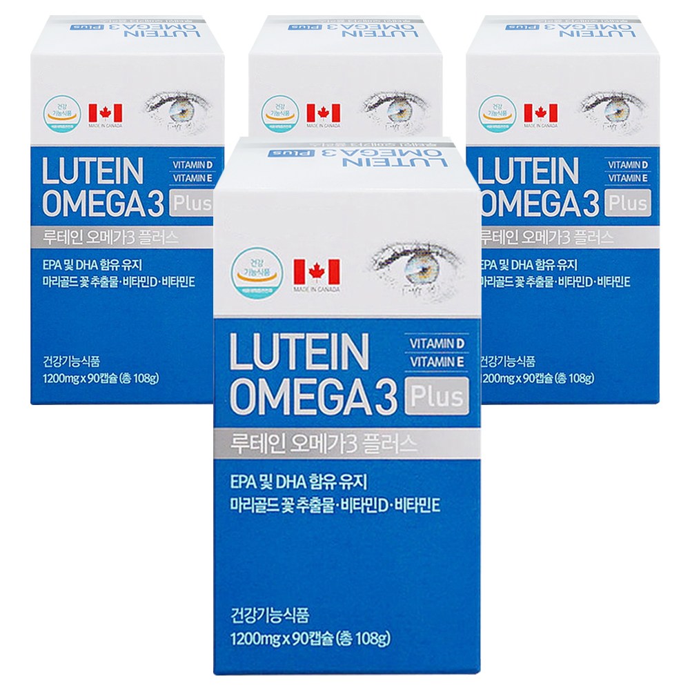 루테인 오메가3 플러스, 108g, 4개 128,000원