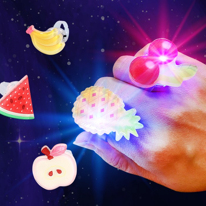 LED 과일불빛반지 10종 50개세트 26,900원