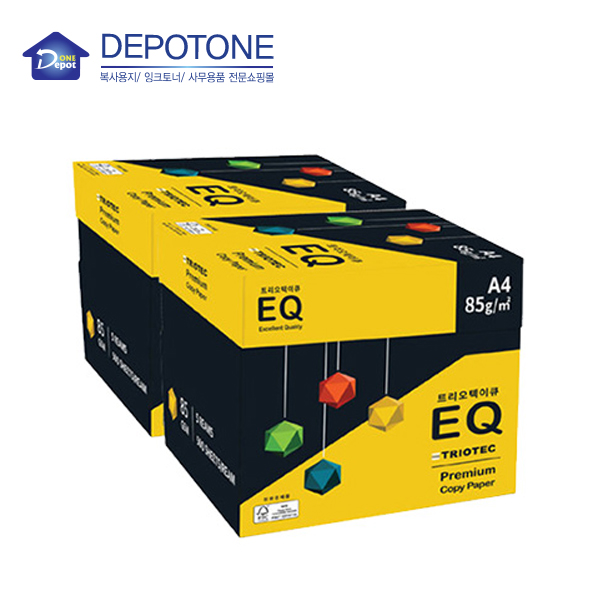 [디포원] EQ 85g A4 2박스 5000매 _A4용지_ 트리오텍 이큐 56,900원