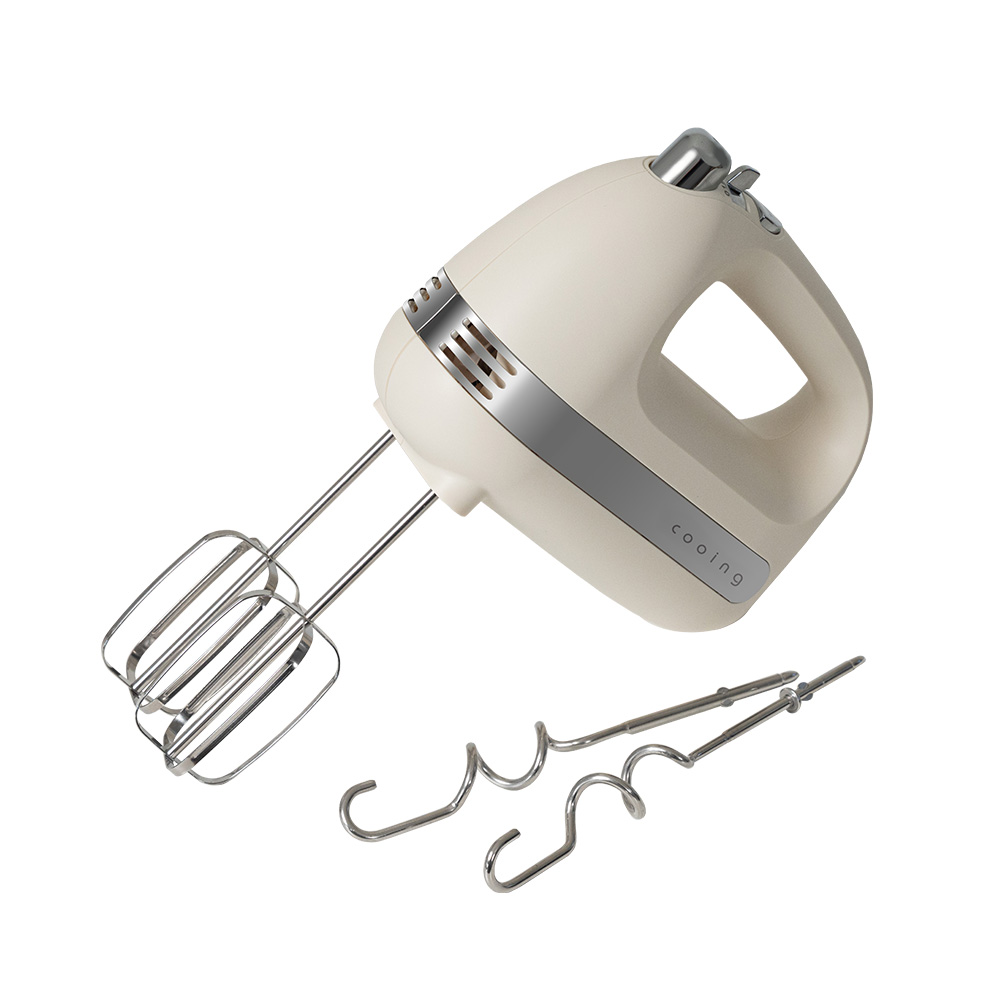 쿠잉전자 2in1 핸드믹서 반죽기 제빵 휘핑, HM-T30CR 22,900원