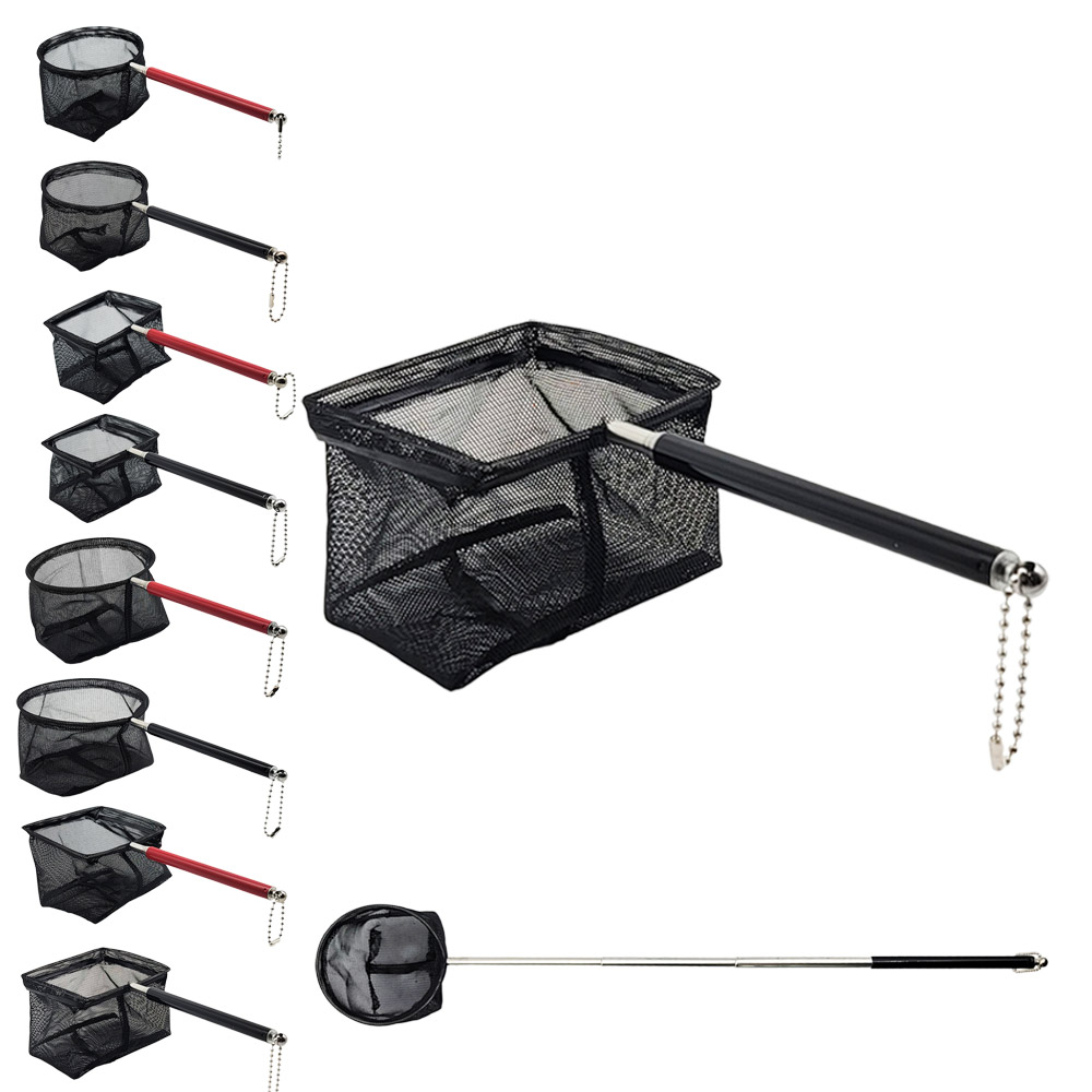 물멍몰 프리미엄 길이조절 수족관 안테나 뜰채 미세 메쉬망 뜰채 사각 블랙 M(중) 2,970원