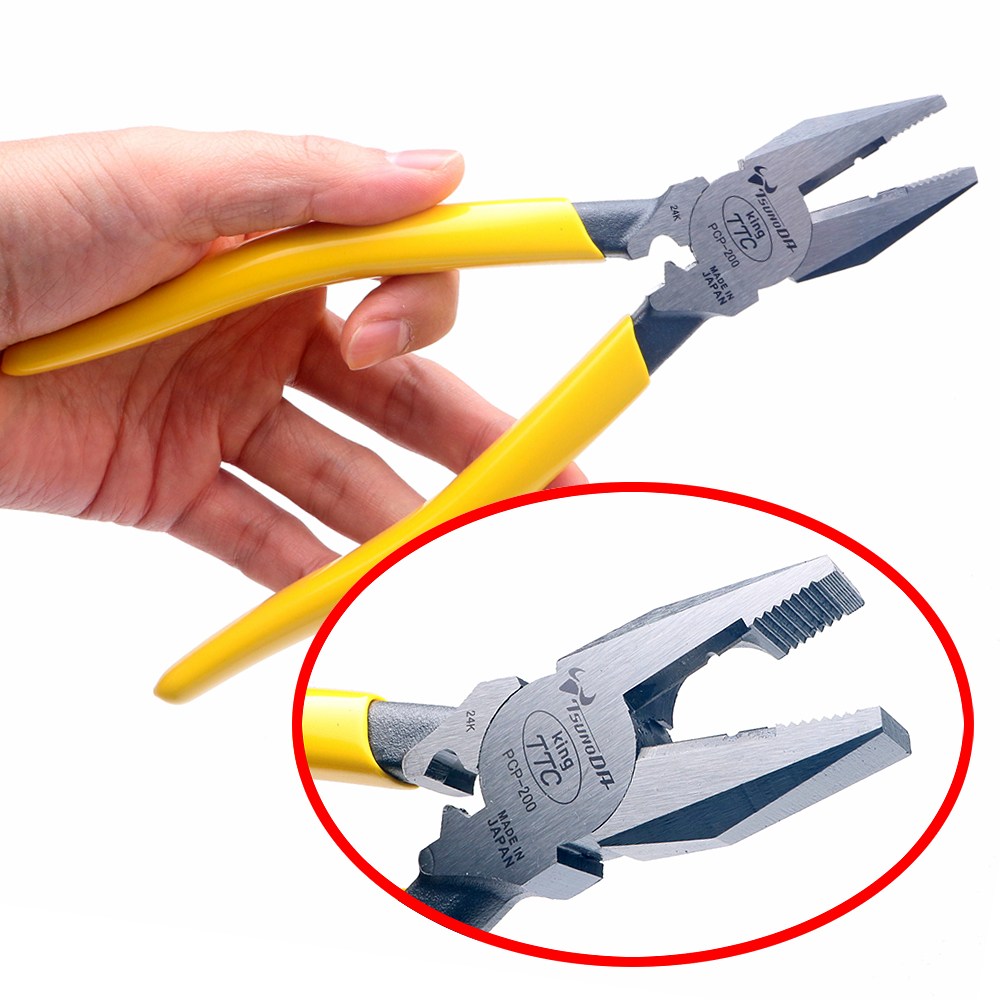 일본산 츠노다 TTC 압착 펜치 PCP-200 8인치 뺀치 전공 213mm 뺸찌 집게 일산 일제 철사 스텐 동선 니퍼, 1개 17,200원