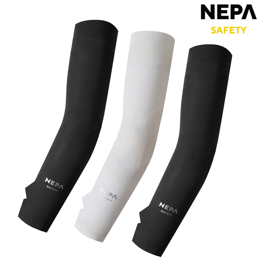 네파 세이프티 심리스V 라인 쿨토시 여름 손가락 자외선차단 손등 팔토시, 화이트, 1개 6,300원