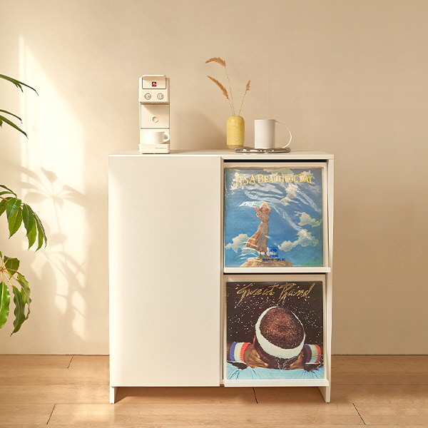 [모노폴리오] 헤이 매거진랙 멀티 수납장, 에어화이트 115,000원