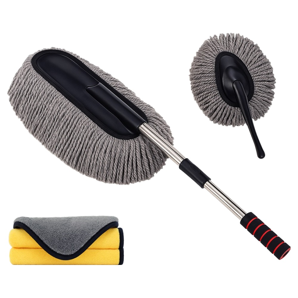 카로닉 차량용 극세사 길이조절 먼지 털이 2종 + 타월 세트, 1세트 8,700원