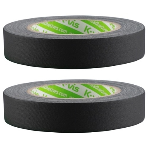 kvis 게퍼 개퍼 테이프 gaffer tape 검정 25mm x 25M, 2개 16,000원