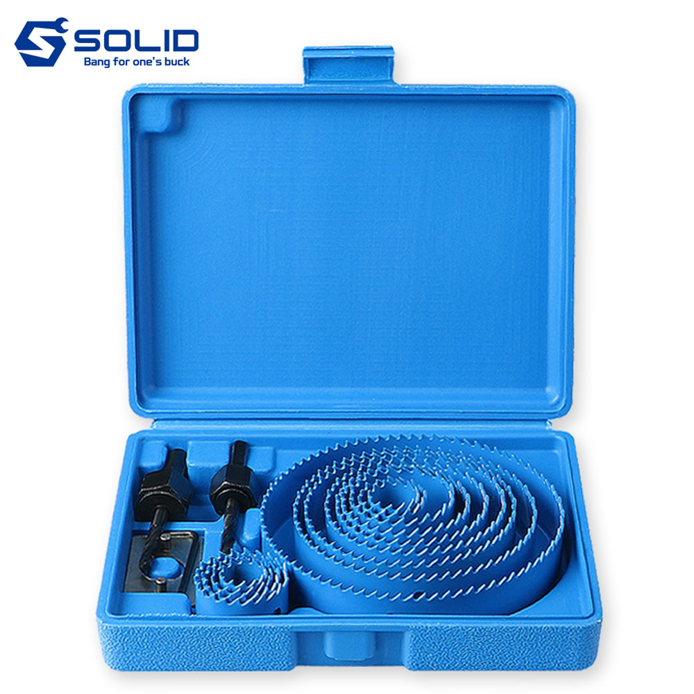 솔리드 목공용 홀쏘 세트 16PCS 목공 바이메탈 용 홀커터 타공 천공, 1세트 10,700원