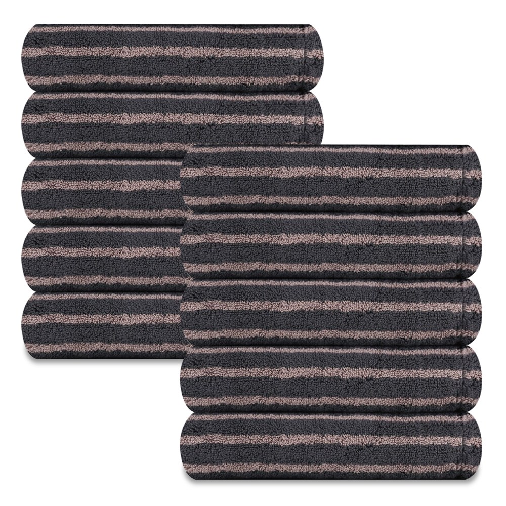 송월 호텔컬렉션 스트라이프솔리드44 선염 220g 호텔수건, 10개, 그레이, 현재가 96,000원