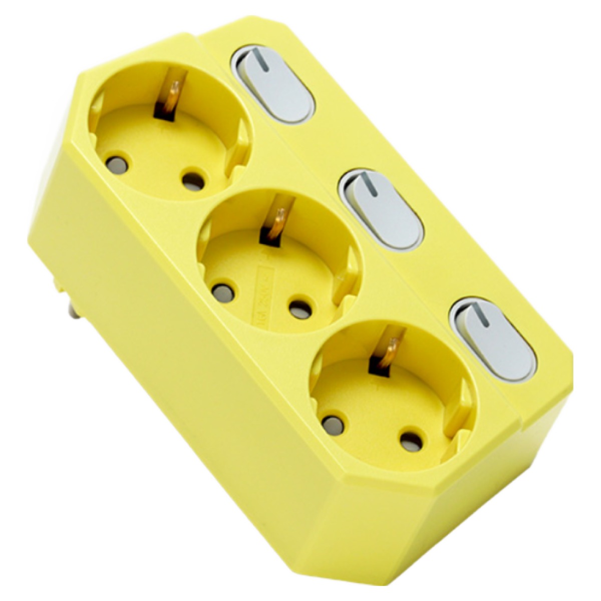 아이정 더좋은 회전형 개별 스위치 3구 멀티탭 추천 콘센트 이사준비물 새집준비물, 옐로우, 1개, 0.1cm 14,400원