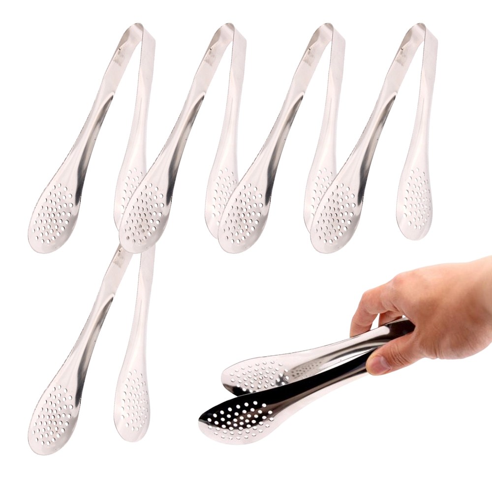 올스텐 타공 샐러드 집게 5개입 세트 업소용 빵집게, 5개, 중사이즈 22cm 10,000원