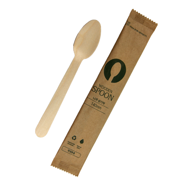 원바이 크라프트 우드스푼 개별포장 140mm, 2000개입, 1개 92,800원